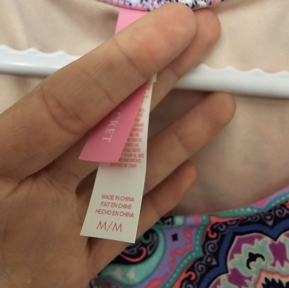 Victoria's secret bathing suit top | colorful bikini top | SZ Medium - Picture 2 of 5